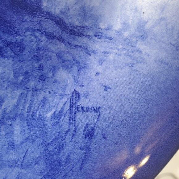 DJC Collectables Blue & White Children Wall Plate Royal Doulton Style, England - Picture 5 of 6